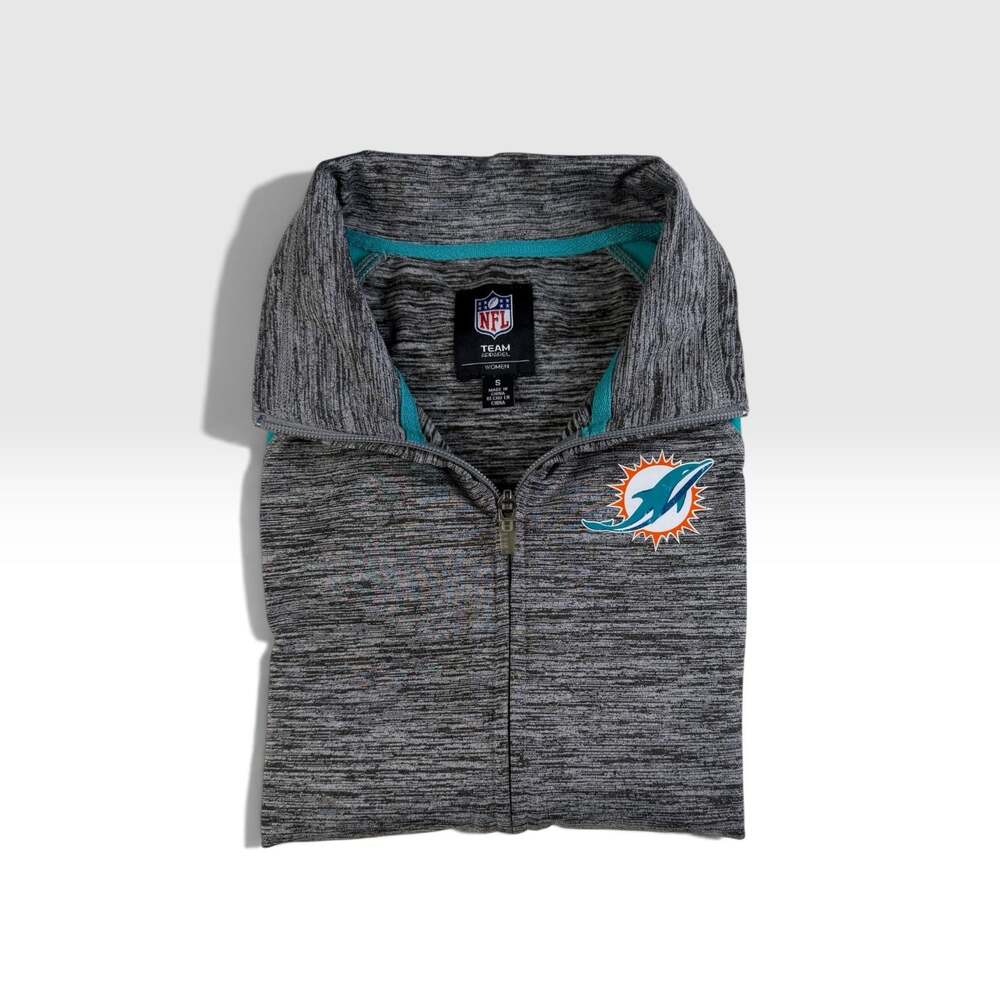 Miami Dolphins NFL Team Apparel Women’s Full Zip Track Jacket S